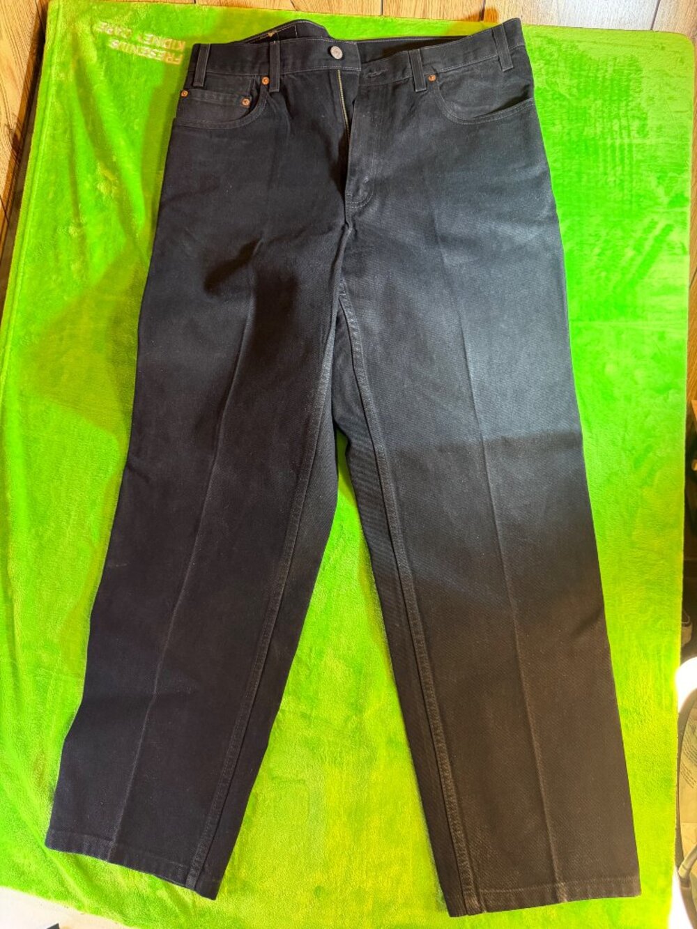 Vintage 1984 Levi's 550 Relaxed Fit Black Jeans Mens 36x32 Made in Mexico NWOT